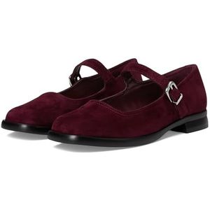 Steve Madden Delancy Mary Jane Flat, bordeaux suède, 6.5 UK, Bourgondië, 39 EU