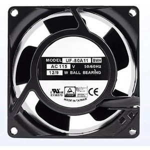 LSGDCTI 8CM Cabinet Fan for UF80A11BTH AC115V 9/12W - Quiet & Compact Design