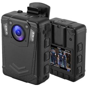 Lichaamscamera DMT204 Lichaamscamera IP65 Waterdichte lichaamscamera Ingebouwde 64 GB geheugen 8 uur opname Draagbare op het lichaam gemonteerde camera Autocamera