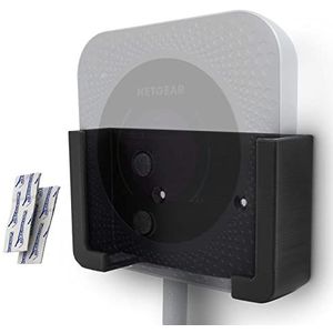 Wandhouder routerhouder zwart met vilten inzetstuk geschikt voor Netgear Nighthawk M1 M2 M5 MR1100 MR5200 houder