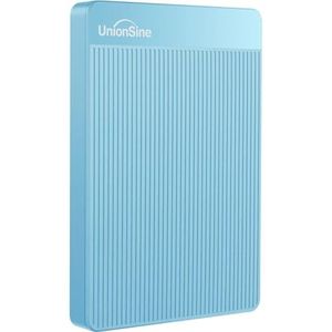 UnionSine Externe Harde Schijf 500GB Ultra Slim Draagbare Externe Harde Schijf USB3.0 HDD Opslag Compatibel voor PC, Mac, Laptop, Xbox, Xbox One, PS4 (Blauw) HD-006