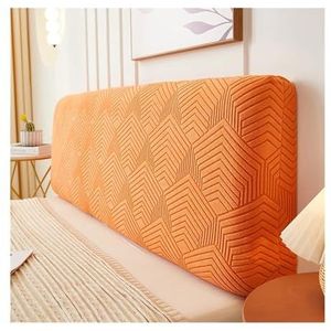 Bedhoofdbordhoes, Hoofdbordhoes for bed, veelkleurig, verschillende maten(Orange,200CM XL)