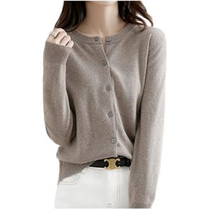 MOGSA Vest Truien Vrouwen Vesten Trui O-hals Lente Herfst Gebreide Kasjmier Vesten Single Breasted Womens Truien