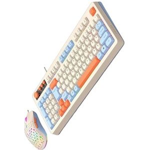 STBQHG MultiSystems 98Keys Draadtoetsenbord met ARGB-Verlichting Ergonomisch bouwt Toetsenbord en het Lange Laatste Schakelaarsleven