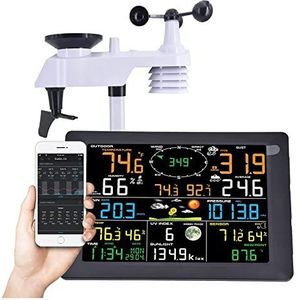 Sainlogic draadloos weerstation met 3 buitensensoren weersvoorspelling Sainlogic draadloos weerstation met 3 buitensensoren weersvoorspelling