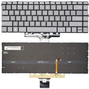 Russisch verlicht toetsenbord voor HP voor X360 14-EP -EM -EK 15-EW 15T-EY 15Z-EY TPN-I141 -I142(US Grey Org LED)
