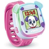 VTech - My First KidiWatch roze, digitaal kinderhorloge met virtueel dier, kleurentouchscreen, zachte armband, 20 wijzerplaten, interactieve spelletjes, cadeau voor kinderen van 3 jaar tot 8 jaar -