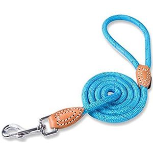 Twee Hondenlijn Dubbele Lood Wandellijn Reactieve Hondenriem Hondenketting Dierbenodigdheden Hondenaccessoires-Blauw-120cm, M