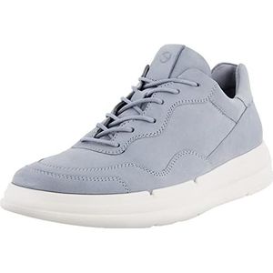 ECCO Dames Soft X Sneakers, Blauw Silver Grey, 38 EU