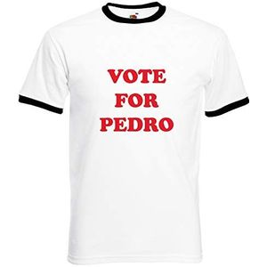 Vote for Pedro Grappige Movie Geïnspireerd T-shirt | Gift Hem Dad, Kleur: wit, L