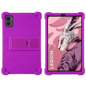 Soft Silicon Stand Tablet Case Geschikt for Lenovo Legioen Y700 2022 TB-9707F TB-9707N 8.8 inch Case(Purple)