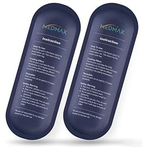 MEDMAX IJspakketten voor insuline reiskoffer, herbruikbare insulinekoelere ijspakketten voor geïsoleerde reizen, medische diabetische benodigdheden, opbergtas, organizer tas (2 stuks)