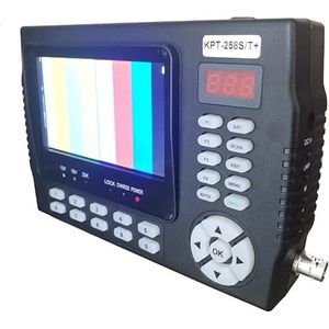 Satellietzoekers HD+AHD DVB-S2 DVB-T/T2 DVB-C Combotest CCTV-camera DVB-T/T2 DVB-C Combosatellite Finder Meter Pk St-5150 258HD LCD-scherm met meter met satellietdetectie (Color : KPT-258ST add AHD,