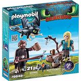 PLAYMOBIL Dragons Hikkie en Astrid met Babydraak - 70040