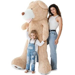 MKS. Reuzen-teddybeer XXL knuffelbeer, 200cm grote pluche beer - originele teddybeer bruin (200 cm)