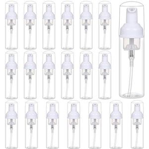 24 stuks 2 oz plastic schuimpomp fles voor navulbare reizen handzeep schuimend, shampoo, Castilië, cosmetica verpakking, schoonmaken, reizen