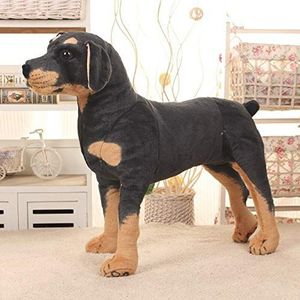 25-70cm baby knuffel knuffel simulatie staand zwarte hond knuffeldier speelgoed super realistisch hondenspeelgoed kind cadeau fotografie rekwisieten 50cm groen