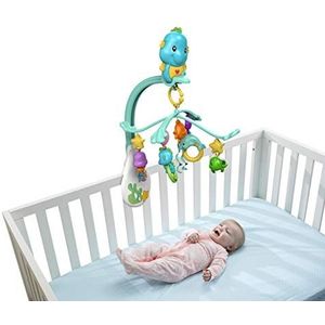 Fisher-Price DFP12 - Zeeppaardje 2-in-1 baby mobiel met muziek en afneembare rammelaars babyuitrusting vanaf de geboorte