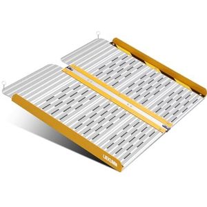 LIEKUMM Rolstoelhelling, inklapbaar, 61 cm, 300 kg draagkracht, rolstoelhelling voor trappen en deurdrempels, oprijplaat, rolstoel van aluminium, helling voor rolstoel thuis