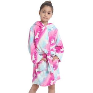 YGGKY Kid Badjas Animal Design Gewaad Hooded Nachtkleding - Eenhoorn Geschenken voor 6-7 Jaar