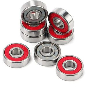 Bearings 8 stuks High Speed Skate Bearing 608 Hand Spiner Bearing Red Skateboard Bearing Inline Roller Skate Longboard Bearing