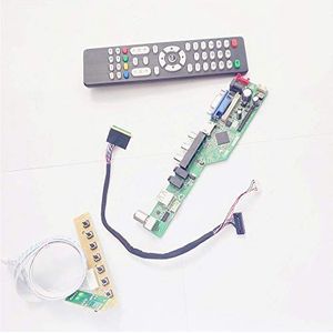 voor LP156WHB-TLD1/TLD2 1366768 Notebook PC LVDS 40Pin WLED T.V Screen Controller Drive Board 15.6 inch VGA+HDMI+AV+USB+RF DIY kit (LP156WHB-TLD1)