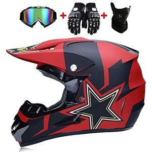 Jeugd - ATV Motocross Helm - Full Face - Off-Road - DOT Goedgekeurd