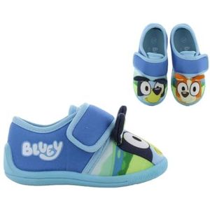 Leomil Bluey Pantoffels voor kinderen, meisjes, ideaal voor kleuterschool of thuis, Blauw (413), 28 EU