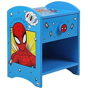 Disney Marvel Spider-Man Nachtkastje, 15 mm MDF, Blauw, Small