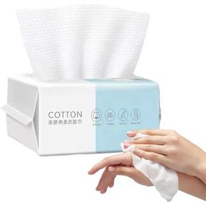 Katoenen gezichtshanddoeken - superzachte gezichtshanddoek, grote doekjes, extra dikke en zachte gezichtshanddoekjes, make-up remover doekjes, zakdoeken niet Aokley