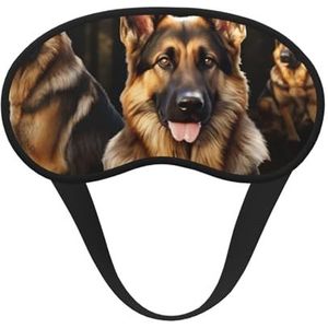 Duitse herdersslaapmasker om op je zij te slapen, lichtblokkerend nachtmasker voor vrouwen en mannen, zachte en comfortabele oogafdekking voor reizen,