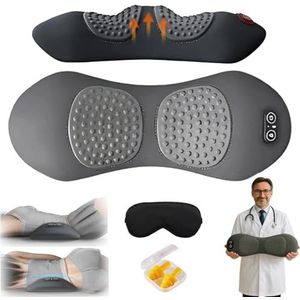 Theraback 3 in 1 Back Therapy, Theraback Deep Tissue Vibration Massager, Portable Triple Fusion Home Backs Massagers for Waist, Neck and Shoulder (Gray)