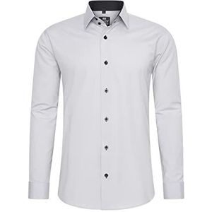 Rusty Neal Herenoverhemd premium slim fit lange mouwen stretch contrast overhemd business overhemden vrijetijdshemd
