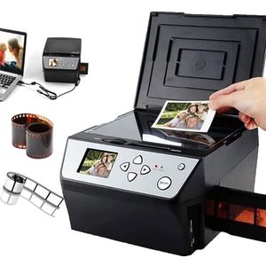 Multifunctionele USB-Scanner (Film/Dia/Foto), Converteren - 135&110 Film/35 Mm Dia + Foto/Document/Visitekaartje Naar HD 22mp Digitale Jpg-Bestanden + 5"" Lcd-Scherm
