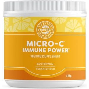 Vimergy Micro-C Sterke Weerstand, 69 Doseringen – Vitamine C 1000mg – Gebufferd Vitamine C-Poeder – Ondersteunt Immuunsysteem en Zenuwen – Glutenvrij – Veganistisch, 125 g