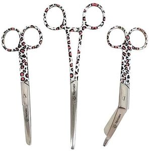 Verpleegkundige scharenset ""Pink Panther"" - verbandschaar - verpleegkundige scharen set - schaar verpleegster - eerstehulpschaar - medische schaar - Kocher - verpleegkundige cadeau