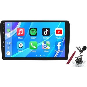 Android 14 Autoradio Stereo voor A-udi A3 2 8P(2003-2013) 9""Touchscreen Multimedia Speler met Draadloze Carplay GPS Navigatie FM RDS Bluetooth 5G-WiFi SWC DSP,M100s