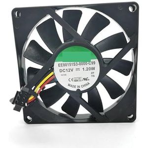 EE80151S3-0000-C99 DC12V 1.20W 8CM 80x80x15MM Koelventilator ME80151V1-000C-A99HZDO MF80151V3-Q01C-A99(ME80151V1-000C-A99)