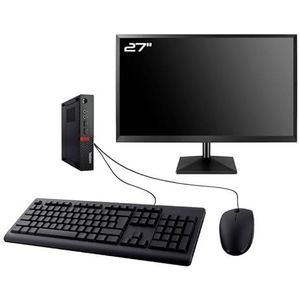 LENOVO PC M710q Tiny Display 27 inch Intel G4400T RAM 8GB SSD 2TB W11 WiFi (gereviseerd)