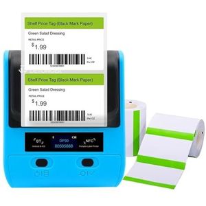 Thermisch Printer DP30S 30-80 Mm Mini Draagbare Thermische Printer BT Barcode Hand Multifunctionele Prijslabelstickermaker Duidelijk Snel(DP30 1Roll Color)