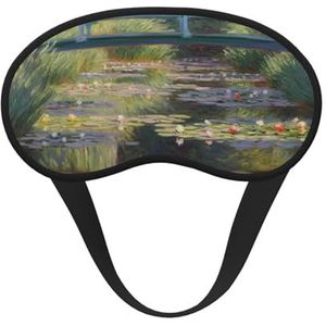 Waterlelie Vijver Slaap Oogmasker voor Vrouwen Mannen Zacht en Comfortabel Slaapmasker Verduisterend Slaapmasker voor Reizen Yoga Nap Shift Werk