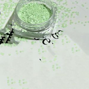 Mini sprankelende cirkel glitter nageldecoratie golf stip retro eenvoudige stijl zwart goud laser nagelkunst doe-het-zelf accessoires-cirkel (groen)