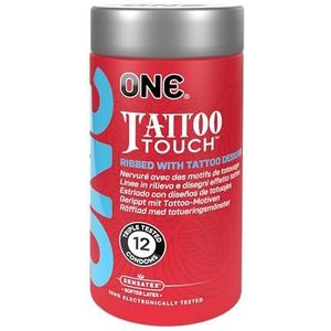 ONE Tattoo Touch - Condooms - 12 Stuks - Tattoo-patroon