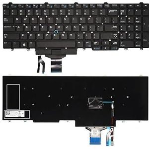 US/RU laptoptoetsenbord voor PRECISION 7530 7540 15-7530 5510 M7530 E7530 7730 7740 0266YW 266YW Verlicht Engels toetsenbord(US No Backlight)