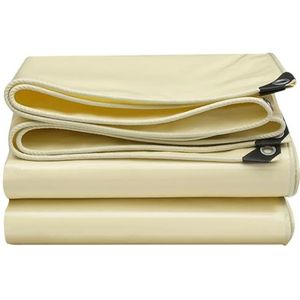 UZAMIRLEX Transparant afdekzeil voor buiten, dekzeil, 500 g/m², beige, verschillende maten (1,5 x 2,8 m)