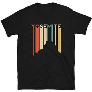 EBOLD Yosemite Shirt Half Dome EL Capitan Retro Vintage T-shirt Camping Klimmen, Zwart, M