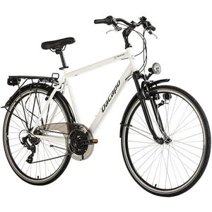 DACAPO Trekkingfiets heren 28 inch Montreal wit 21 versnellingen RH 53 cm