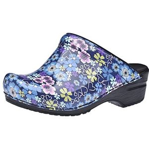 Sanita - Isalena - Klompen - Marineblauw - Handgemaakt - Anatomisch Voetbed