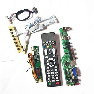 Voor HT14X1B-120/201/202 VGA HDMI AV USB RF TV53 controller board Remote+Inverter+toetsenbord 1CCFL 30Pin LVDS lcd scherm panel Kit (HT14X1B-120)