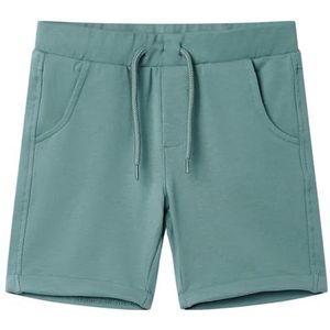 Kindershorts met trekkoord 116 oudpetrol, kinderkleding, meisjeskleding, leuke kinderkleding, jongenskleding, kinderbroek, kinderkleding meisjes
